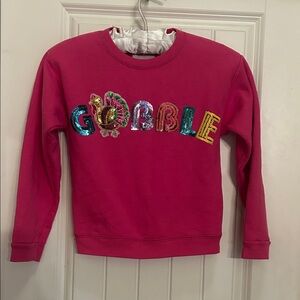 Judith March M Pink Gobble Kids Sweatshirt